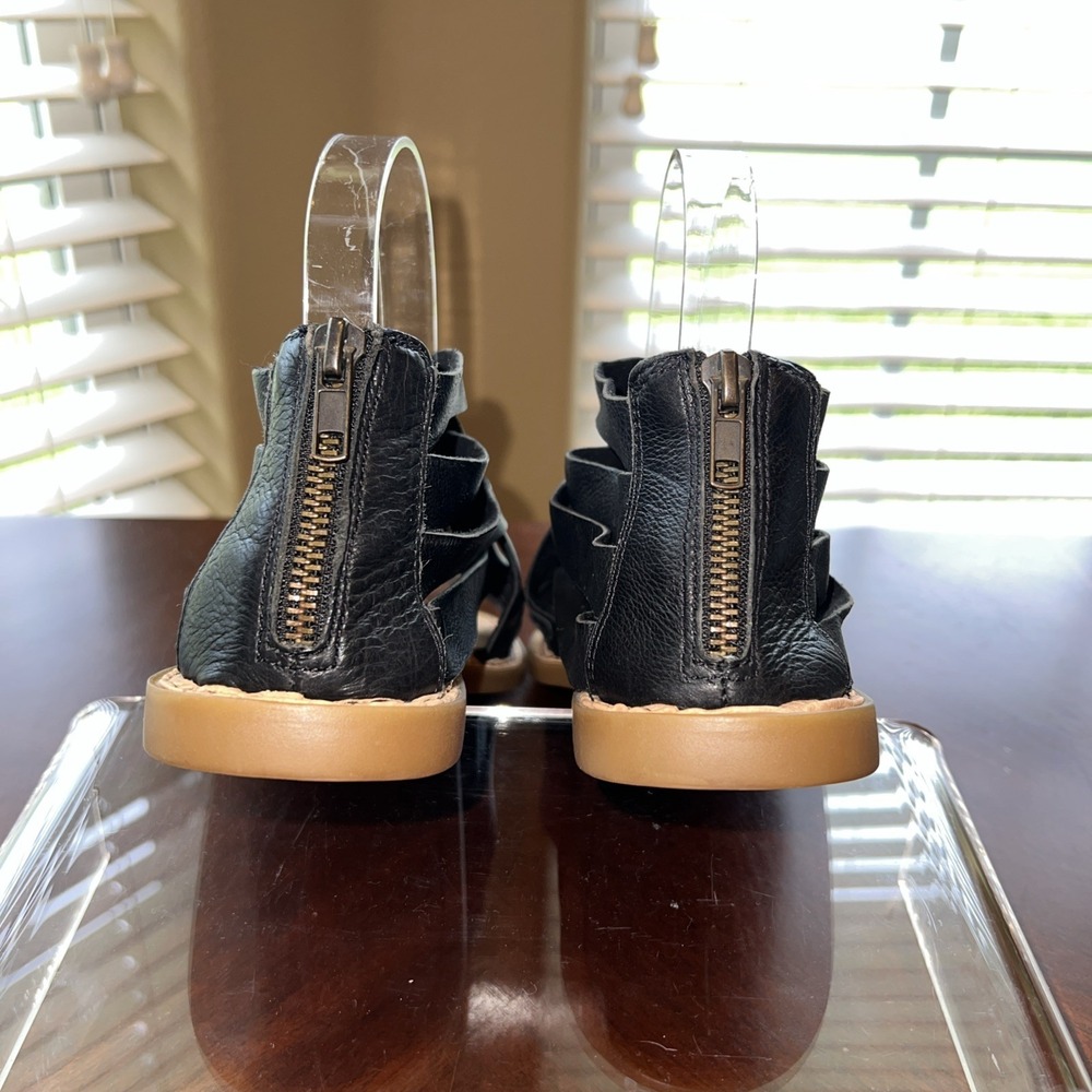 Born IWA Woven Leather Black Sandals Shoes Sz 7M Boho Beachy Resortwear Granola - Picture 3 of 15